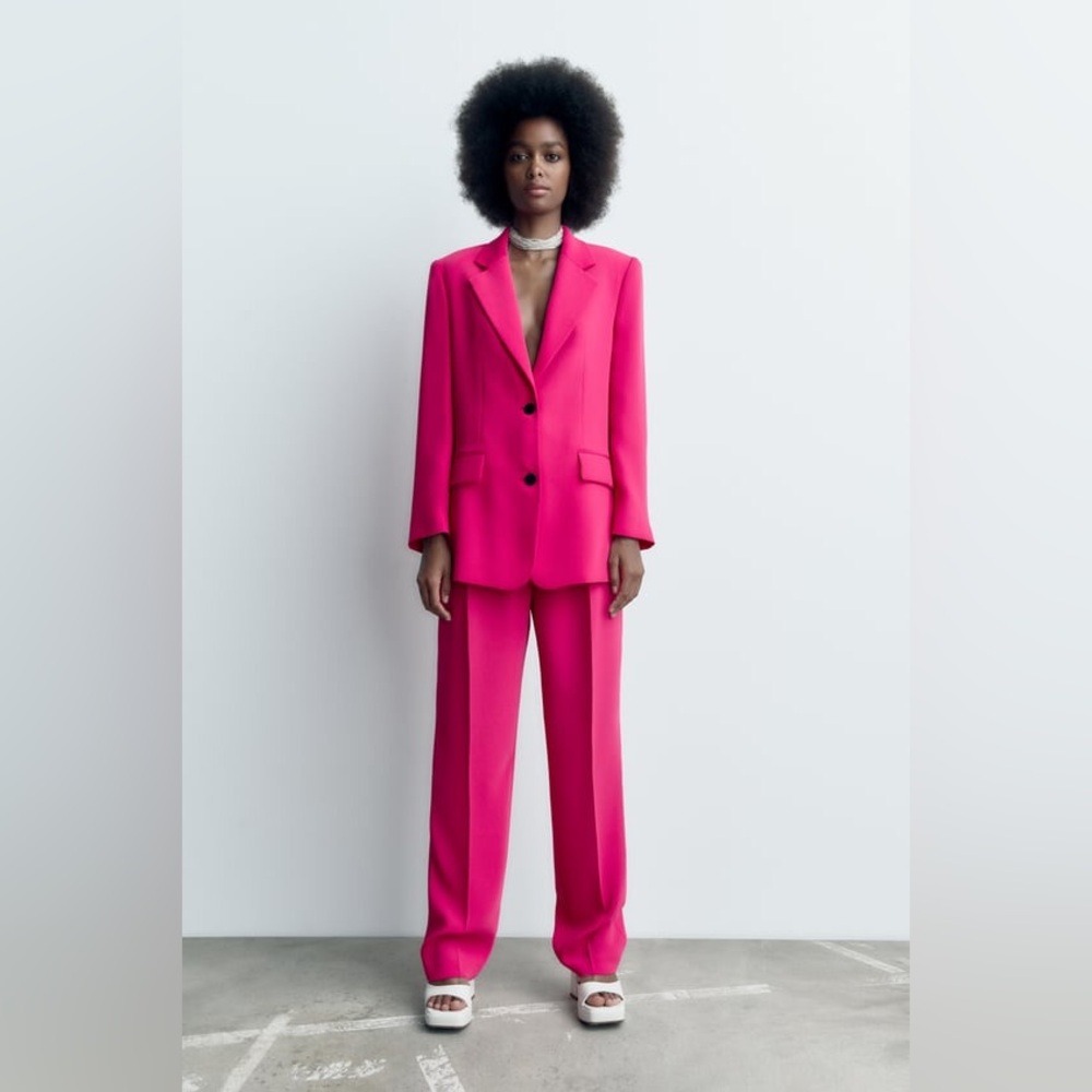 Zara Fuchsia Blazer & Suit Jacket